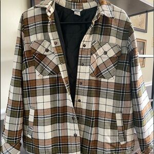 Duluth Trading Folklore Flannel Shirt Jacket, Women's Medium